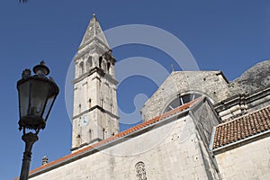 Church and tower in perast