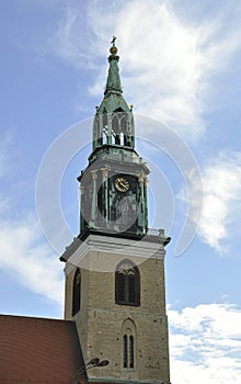 Church Tower in the sky from Berlin in Germany