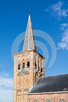 Church tower in Tzummarum, Netherlands