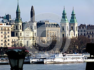 Church Tower Under Construction in Budapest