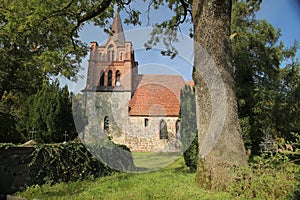 Church in the town of Ranzin, Mecklenburg-Vorpommern, Germany