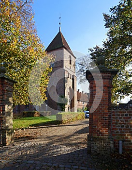 Church in the town of Ribe, Denmark