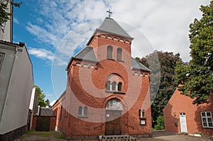 Church in town of Ringsted in Denmark