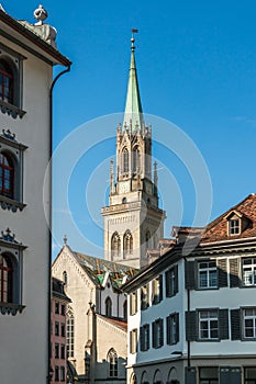 Church in town St. Gallen, Switzerland photo