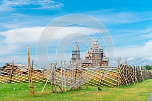 Church of the Transfiguration on Kizhi Island. The architectural ensemble of Kizhi Pogost.