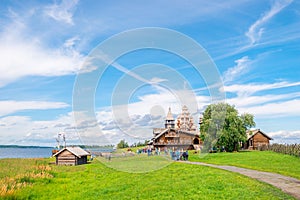 Church of the Transfiguration on Kizhi Island. The architectural ensemble of Kizhi Pogost.