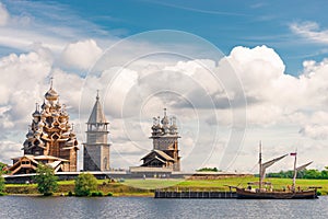 Church of the Transfiguration on Kizhi Island. The architectural ensemble of Kizhi Pogost