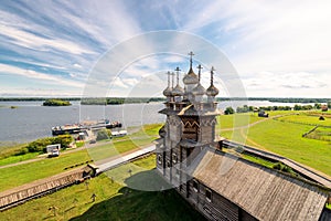 Church of the Transfiguration on Kizhi Island. The architectural ensemble of Kizhi Pogost.