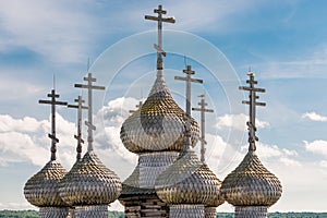 Church of the Transfiguration on Kizhi Island. The architectural ensemble of Kizhi Pogost.