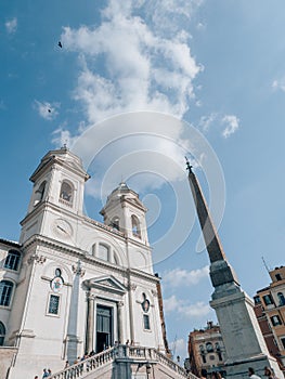 Church of Trinita dei Monti in Rome, Italy