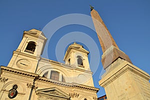 Church Trinita dei Monti in Rome, Italy