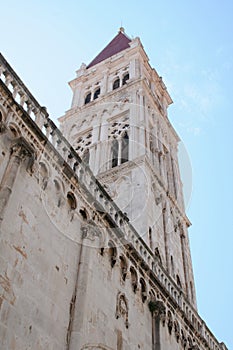 Church in Trogir, Croatia, view from ground level