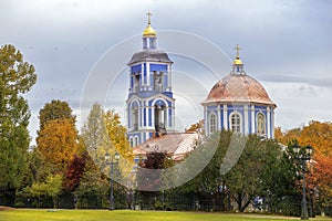 Church in Tsaritsyno park, Moscow, Russia