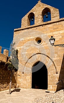 Church with two bells in castell of capdepera photo