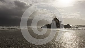 Church in the middle of the ocean photo