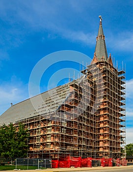 Church under construction