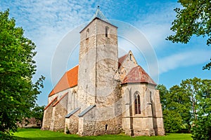 Church in Valjala. Saaremaa island, Estonia