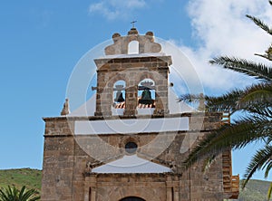 The church of Vega de Rio Palmas on Fuerteventura