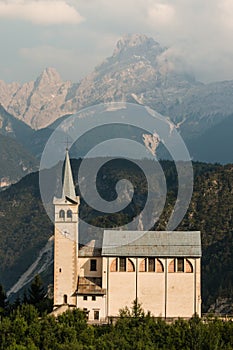 Church in Venas di Cadore, Dolomites photo
