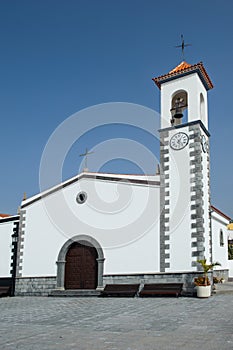 Church in village Alfarero del Arguayo, Tenerife,