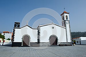 Church in village Alfarero del Arguayo, Tenerife,