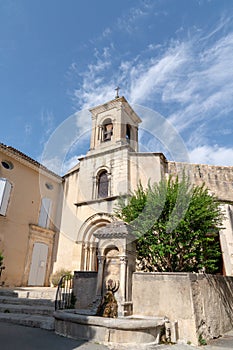 Church village Lourmarin Luberon Vaucluse Provence