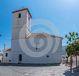 Church at village Pampaneira in Spain