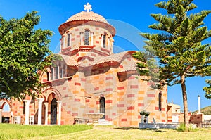 Church in the village of Pilon (Pylonas). Rhodes