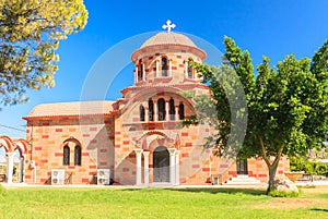 Church in the village of Pilon (Pylonas). Rhodes photo
