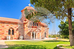 Church in the village of Pilon (Pylonas). Rhodes