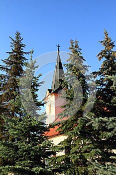 Kostol v obci Smižany na Slovensku