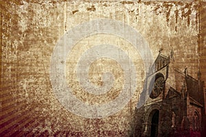 Church vintage background (horizontal)
