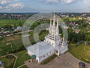Church of the Virgin Hodegetria in sunny day, Vyazma, Smolensk region