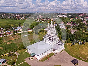 Church of the Virgin Hodegetria in sunny day, Vyazma, Smolensk region, Russia.