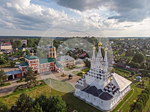 Church of the Virgin Hodegetria in sunny day, Vyazma, Smolensk region, Russia