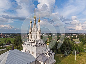 Church of the Virgin Hodegetria in sunny summer day, Vyazma, Smolensk region, Russia
