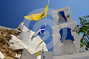 The church of Virgin Mary Gremiotissa on the Cycladic island of Ios, Greece