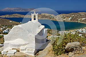 The church of Virgin Mary Gremiotissa on the Cycladic island of Ios, Greece