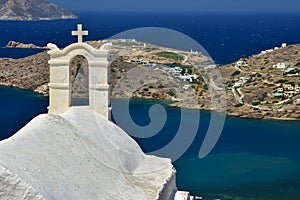 The church of Virgin Mary Gremiotissa on the Cycladic island of Ios, Greece