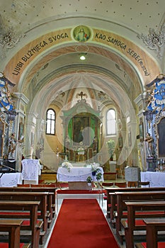 Church of the Visitation of the Virgin Mary in Gornji Draganec, Croatia