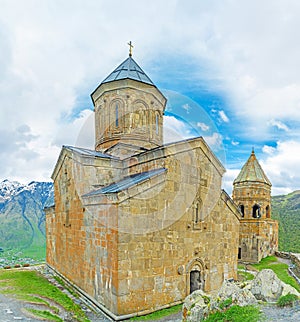 The Church on the way to Kazbek Mount