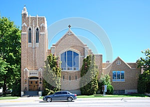 Church in the Western Town of Kalispell, Montana