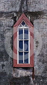 Church window in Serro, Minas Gerais, Brazil photo