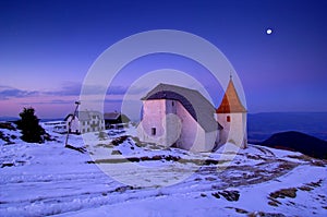 Church in winter