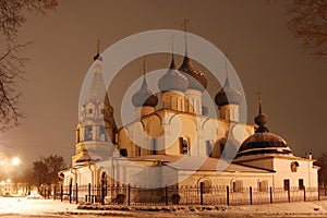 Church in Yaroslavl at night