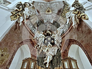 Church Zelena Hora, Baroque sculpture, UNESCO