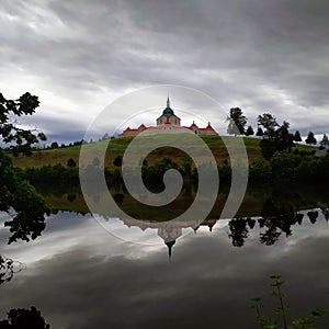 Church Zelena Hora in Czech Republic