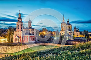 Churches in historical center of Serpukhov