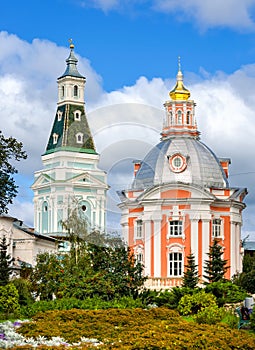 Churches at Holy Trinity St. Sergius Lavra, Russia