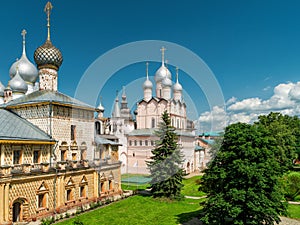 Churches inside the Rostov Kremlin, Golden Ring of Russia